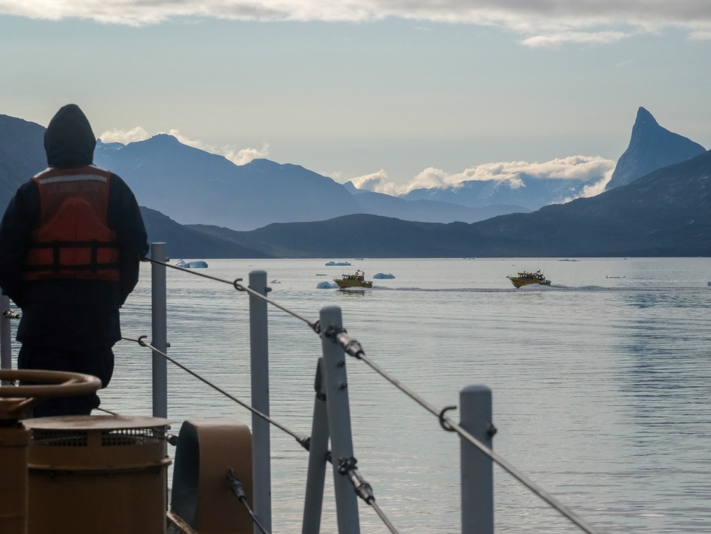 US Coast Guard Cutter Northland, Arctic partners transit to Greenland