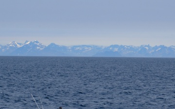 US Coast Guard Cutter Northland operates off Greenland