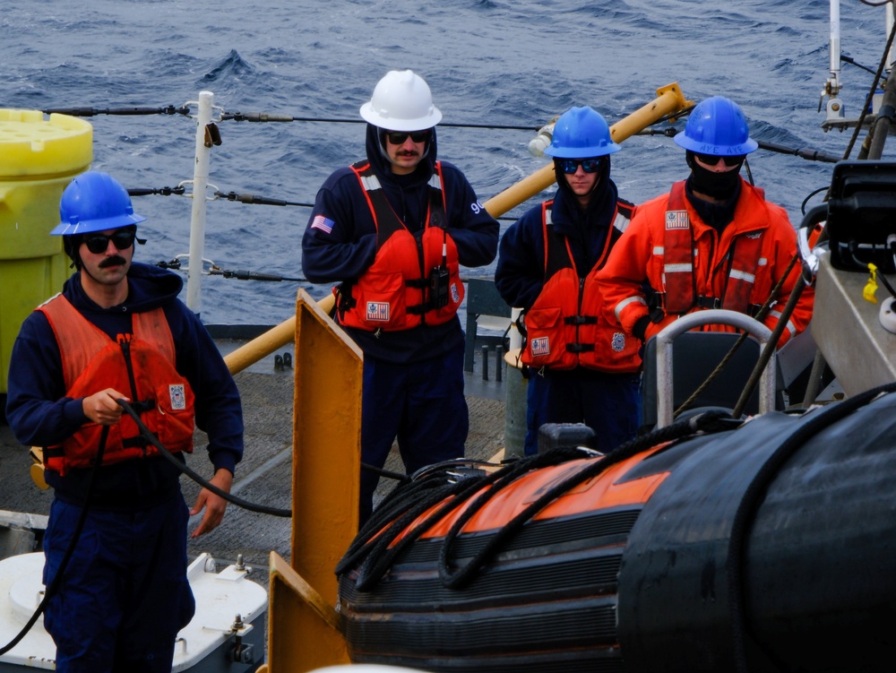 US Coast Guard Cutter Northland operates off Greenland