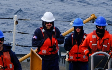 US Coast Guard Cutter Northland operates off Greenland