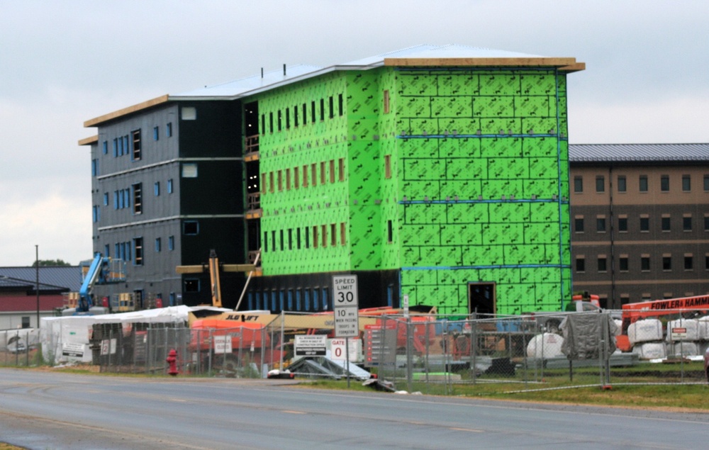 FY 2022-funded South Barracks Project construction at Fort McCoy