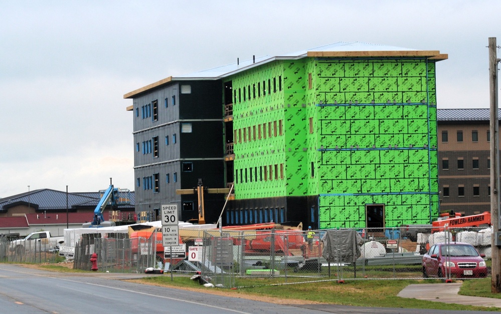 FY 2022-funded South Barracks Project construction at Fort McCoy