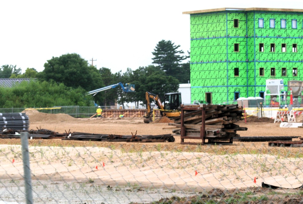 FY 2022-funded South Barracks Project construction at Fort McCoy