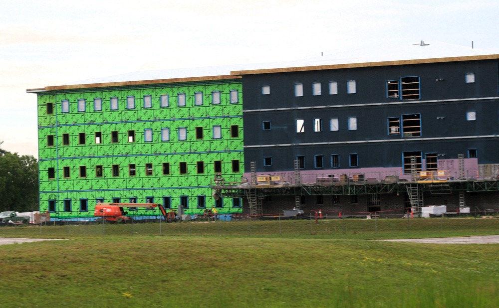 FY 2022-funded South Barracks Project construction at Fort McCoy