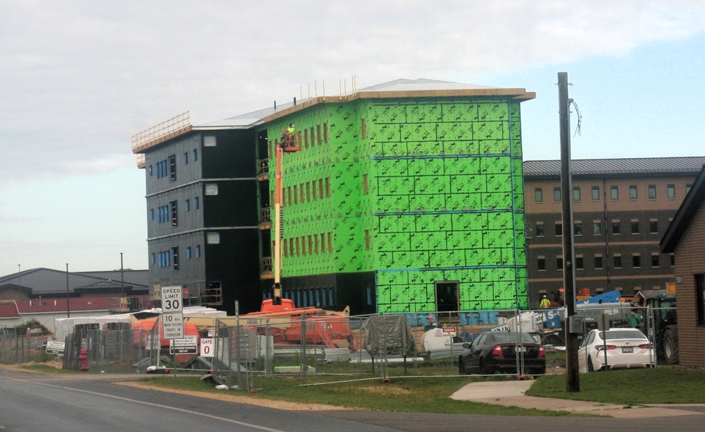 FY 2022-funded South Barracks Project construction at Fort McCoy