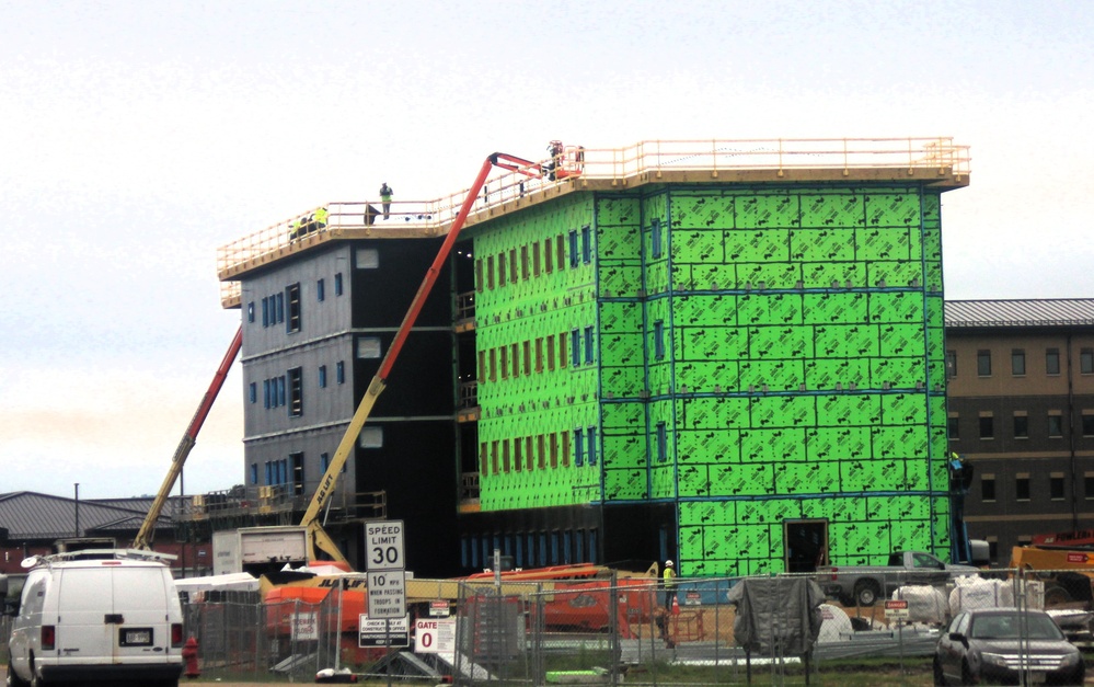 FY 2022-funded South Barracks Project construction at Fort McCoy