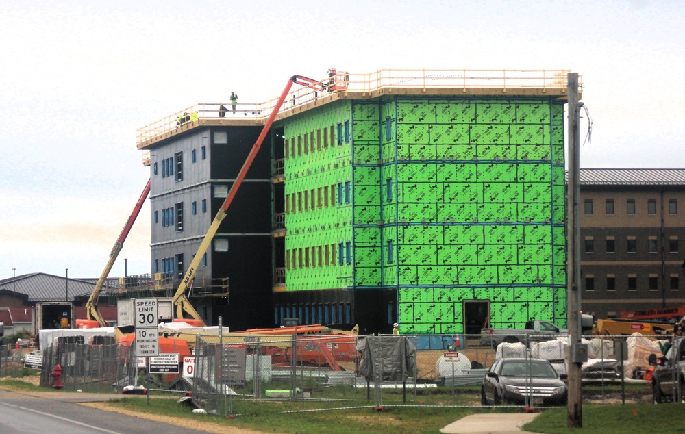 FY 2022-funded South Barracks Project construction at Fort McCoy