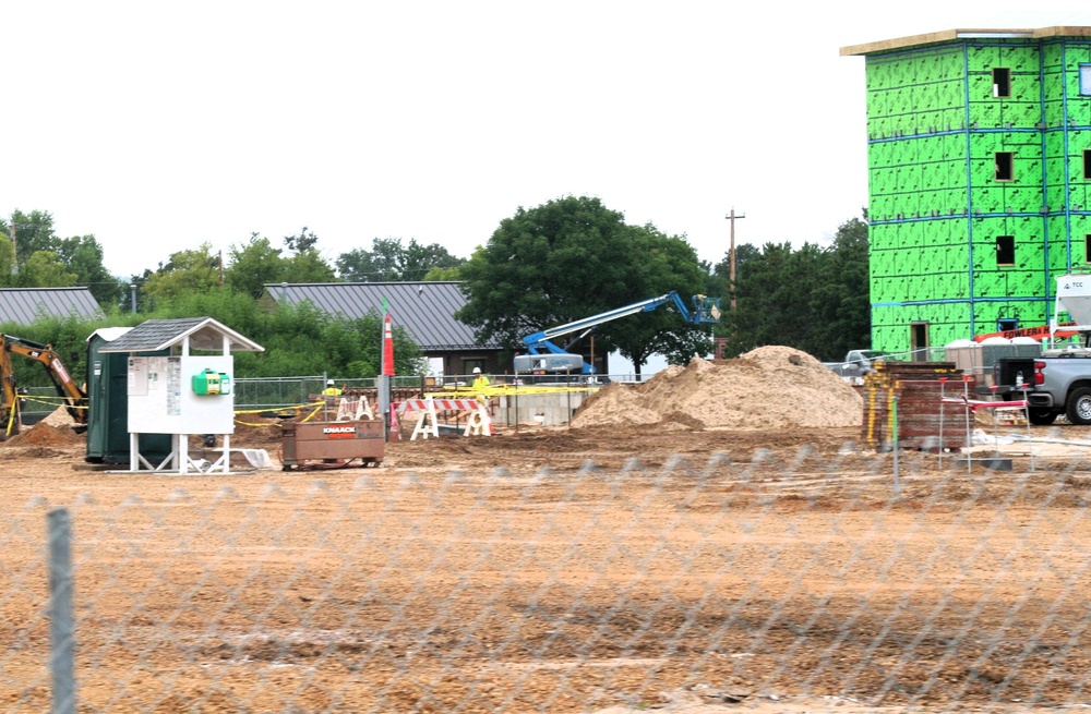 Fiscal year 2023-funded barracks project at Fort McCoy reaches 5 percent complete; foundation builds up as September work continues