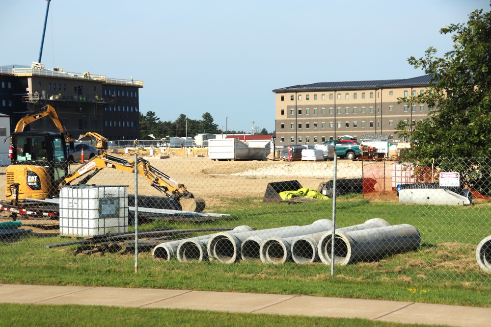 Fiscal year 2023-funded barracks project at Fort McCoy reaches 5 percent complete; foundation builds up as September work continues