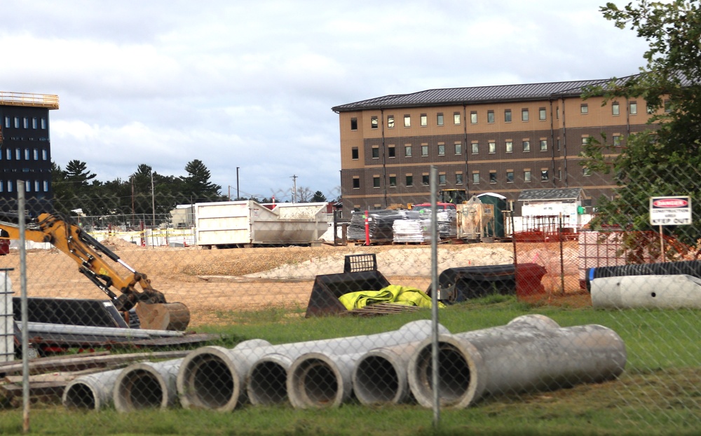 Fiscal year 2023-funded barracks project at Fort McCoy reaches 5 percent complete; foundation builds up as September work continues