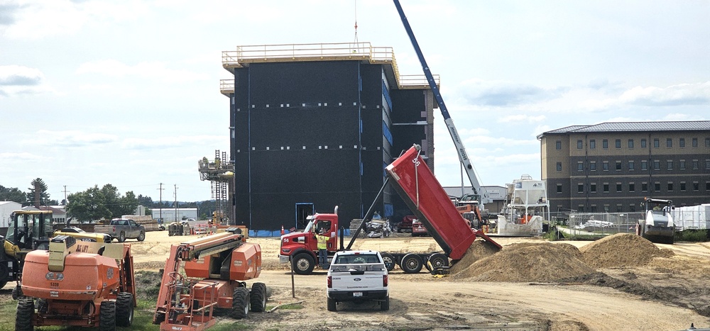 Fiscal year 2023-funded barracks project at Fort McCoy reaches 5 percent complete; foundation builds up as September work continues