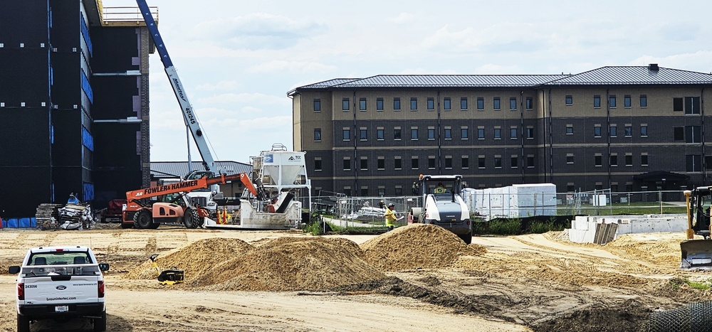 Fiscal year 2023-funded barracks project at Fort McCoy reaches 5 percent complete; foundation builds up as September work continues