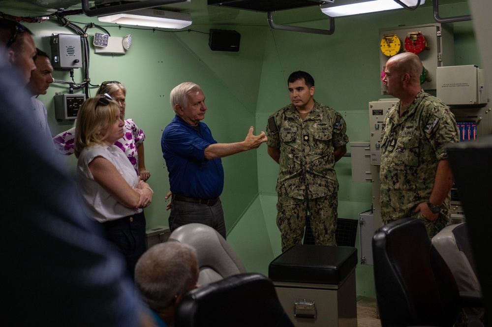 Sen. Jack Reed, D-R.I., chairman of the Senate Armed Services Committee visits Naval Submarine Training Center Pacific Detachment Guam