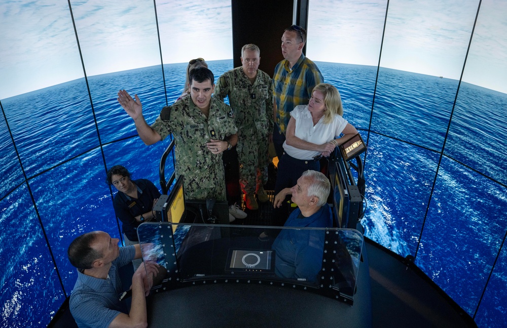 Sen. Jack Reed, D-R.I., chairman of the Senate Armed Services Committee visits Naval Submarine Training Center Pacific Detachment Guam