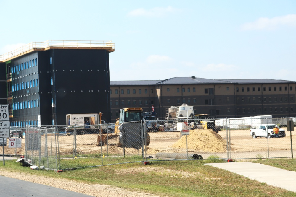 Fiscal year 2023-funded barracks project at Fort McCoy reaches 5 percent complete; foundation builds up as September work continues
