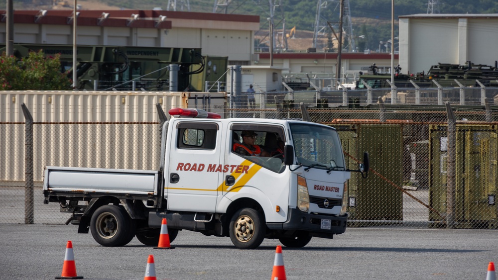 III MEF Marines conduct an Emergency Vehicle Operations Course