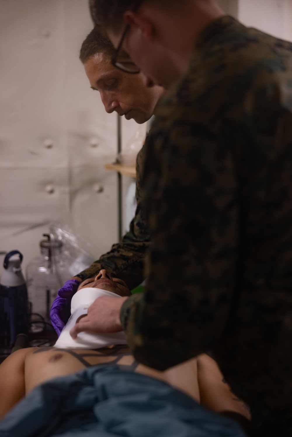 24th MEU (SOC) CBRN Decontamination Exercise Aboard USS New York (LPD 21)