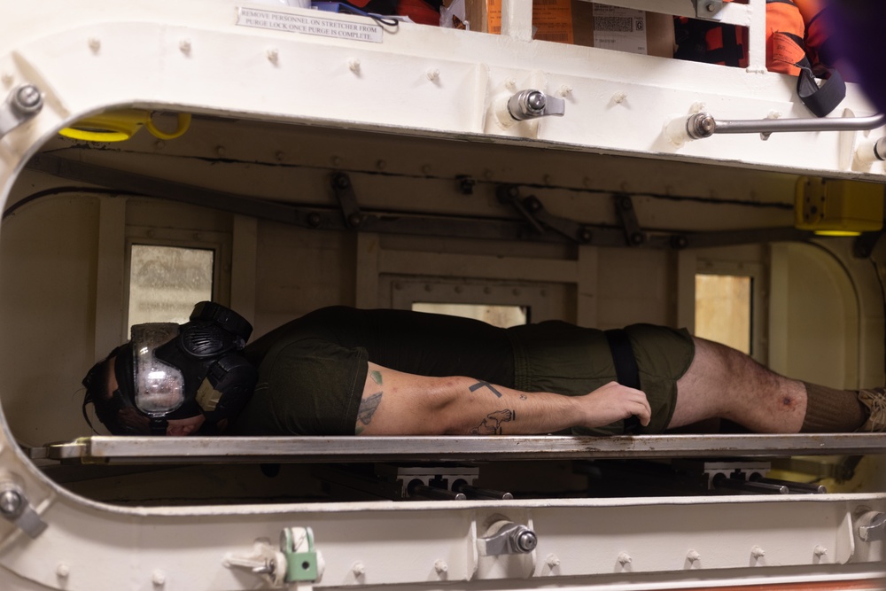 24th MEU (SOC) CBRN Decontamination Exercise Aboard USS New York (LPD 21)