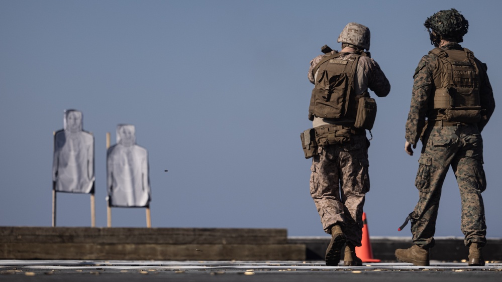 24th MEU (SOC) Deck Shoot Aboard USS New York (LPD 21)