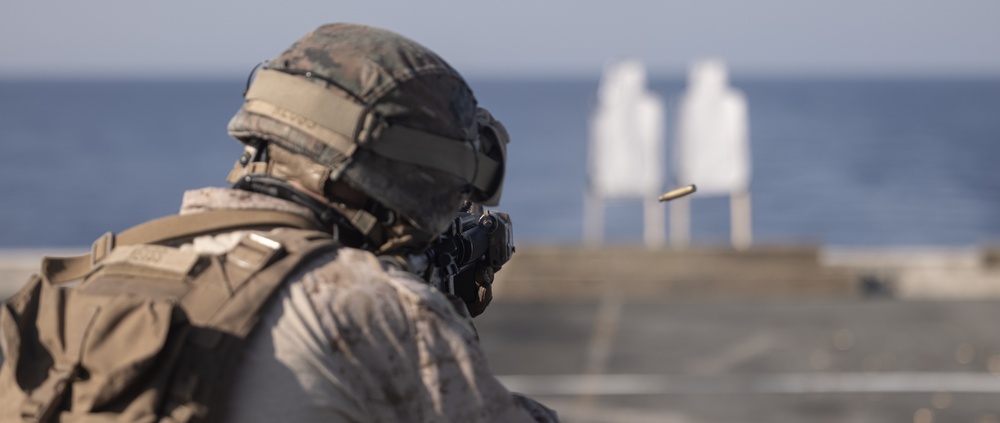24th MEU (SOC) Deck Shoot Aboard USS New York (LPD 21)