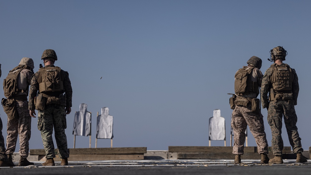 24th MEU (SOC) Deck Shoot Aboard USS New York (LPD 21)