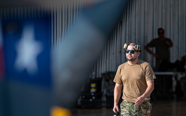 147th Attack Wing Maintainers Conduct Post-Flight Checks on MQ-9 Reaper