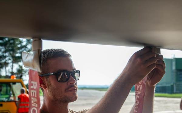 147th Attack Wing Maintainers Conduct Post-Flight Checks on MQ-9 Reaper