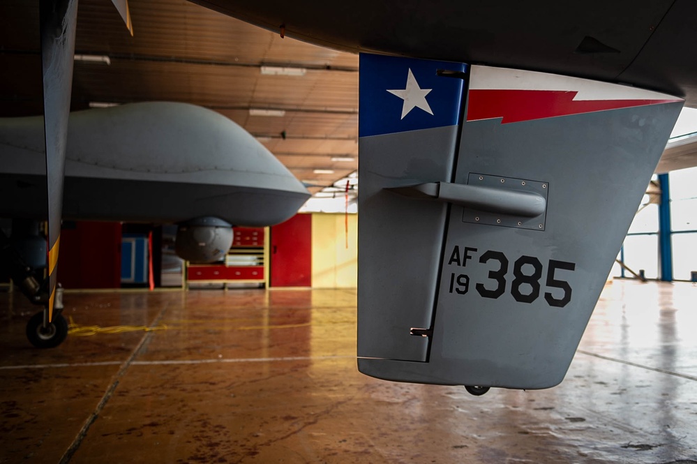 147th Attack Wing Maintainers Conduct Post-Flight Checks on MQ-9 Reaper