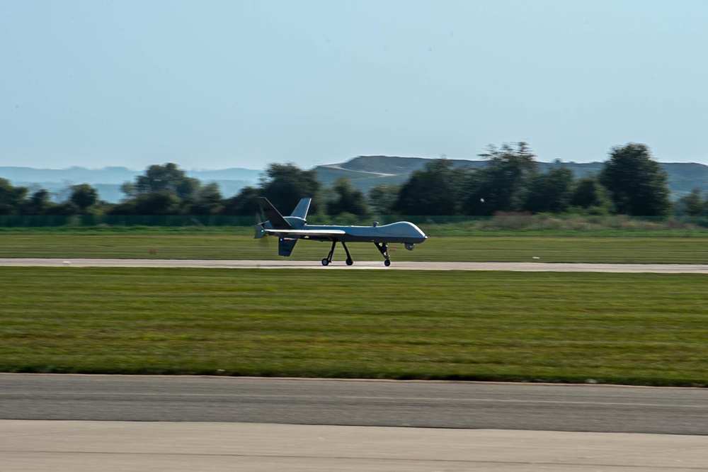 147th Attack Wing Maintainers Conduct Post-Flight Checks on MQ-9 Reaper