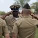 U.S. Navy Chief Religious Program Specialist Kenneth Armstead receives the Fleet Marine Force Warfare Insignia