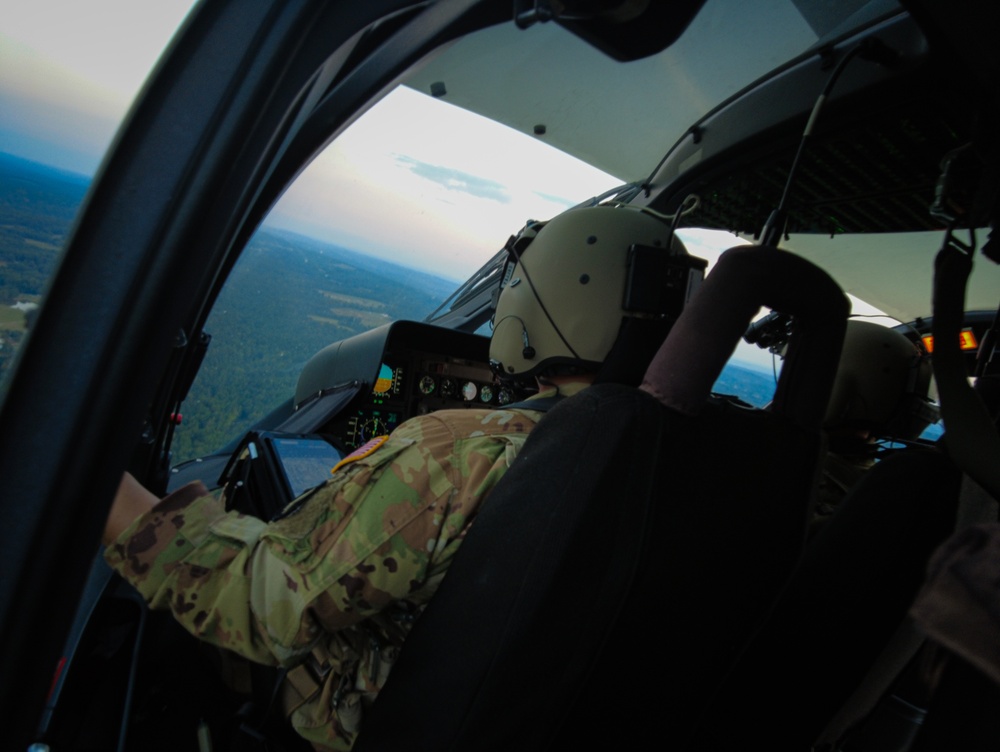 Lakota flight over Birmingham