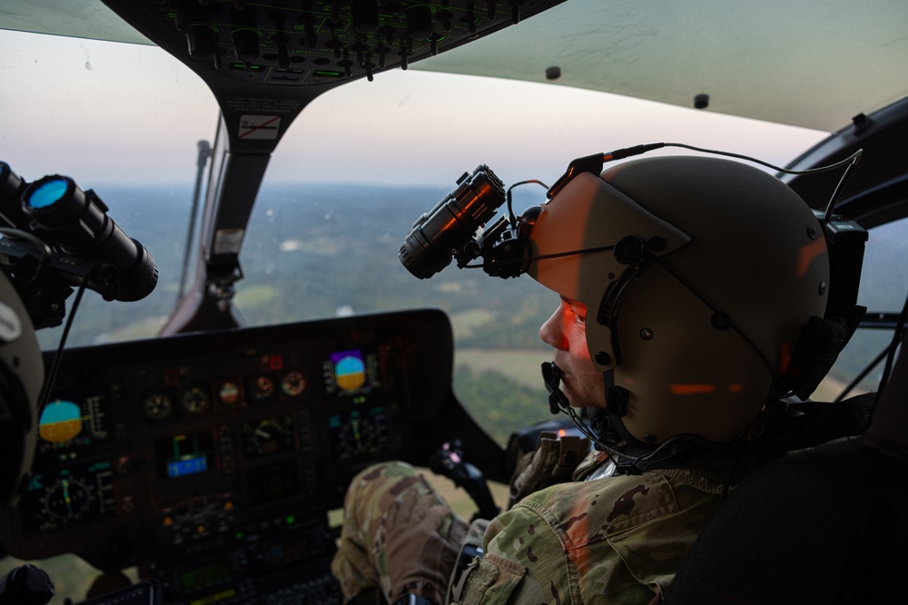 Lakota flight over Birmingham