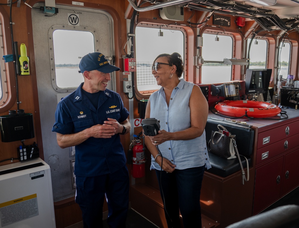 Coast Guard Cutter Angela McShan host family tour