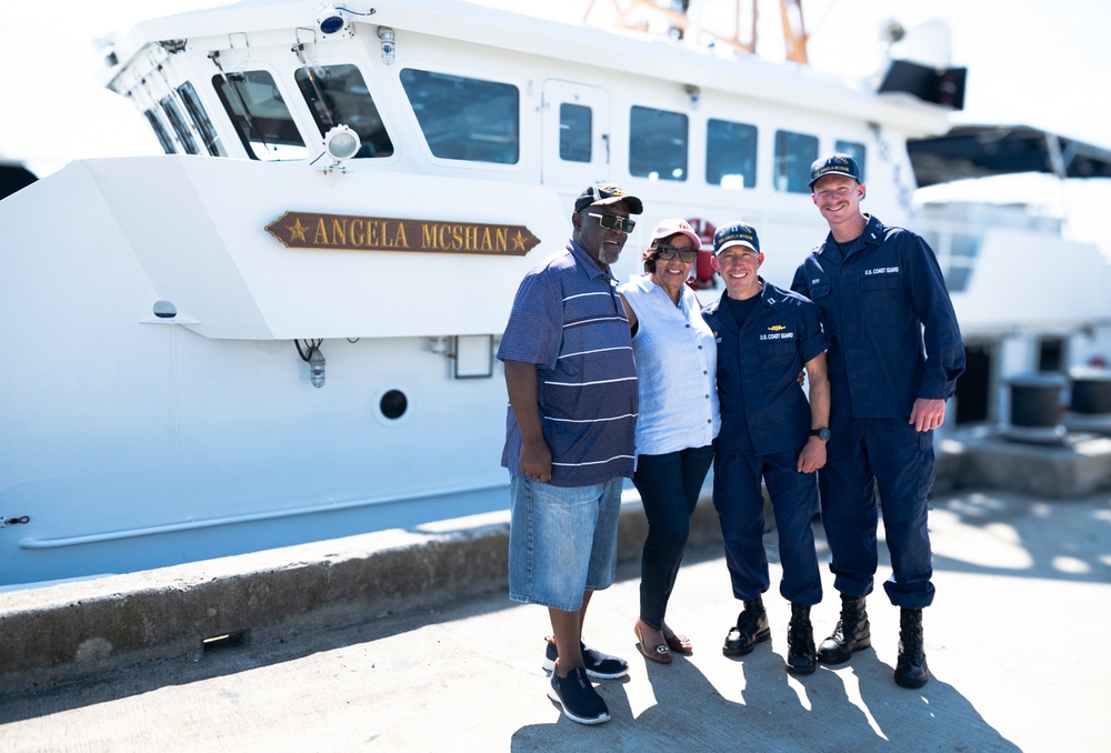 Coast Guard Cutter Angela McShan host family tour