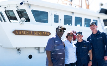 Coast Guard Cutter Angela McShan host family tour