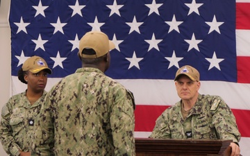 Mock Captain's Mast at NSCS