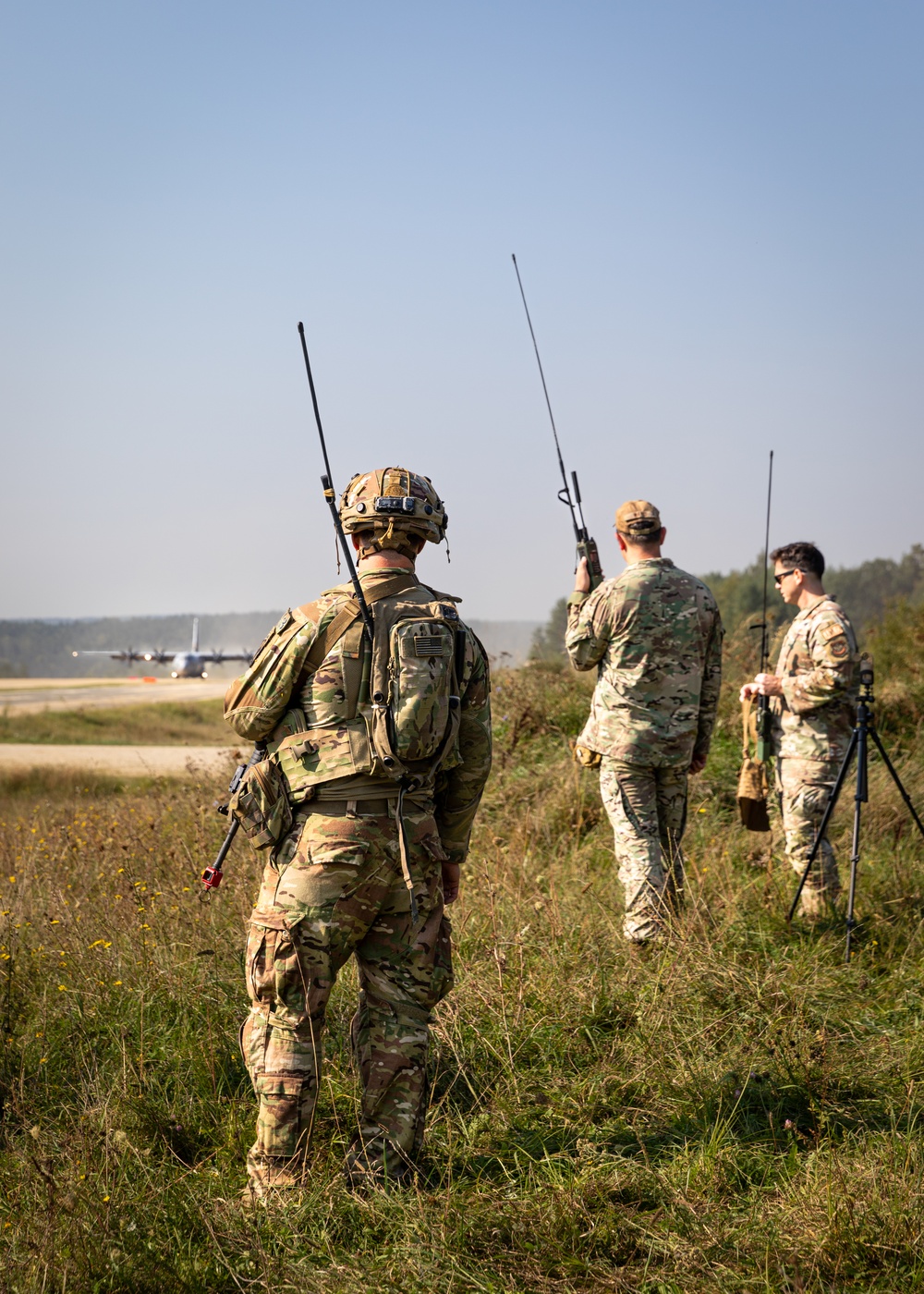 Air Force C-130's deliver equipment for Saber Junction 2024