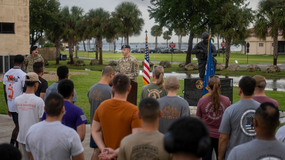 Honoring the fallen - Helton Hall 5K