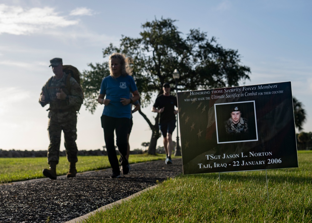 Honoring the fallen - Helton Hall 5K