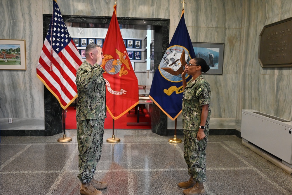 Introducing the newest Lieutenant Commander for Naval Hospital Beaufort