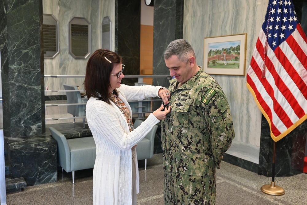 Introducing the newest Lieutenant Commander for Naval Hospital Beaufort