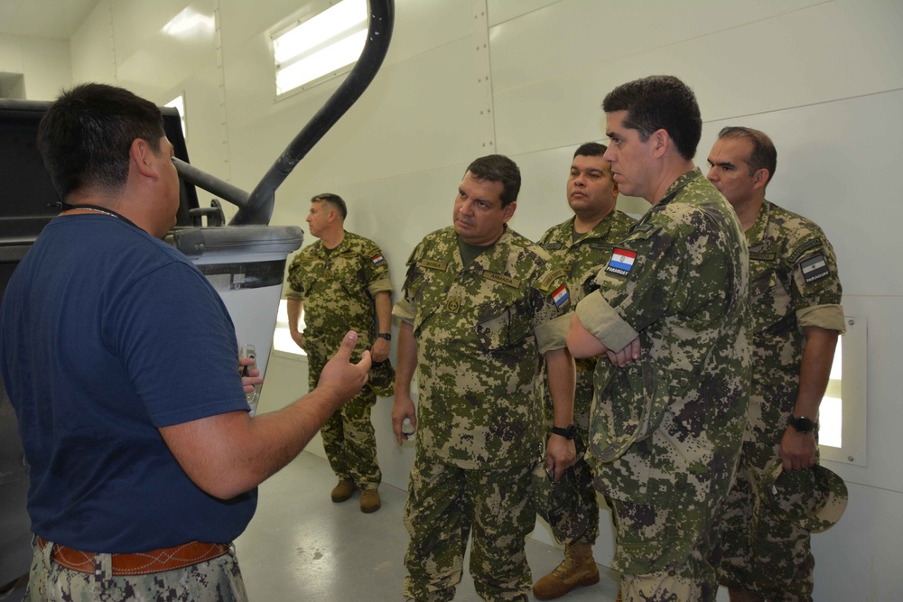 Paraguay Military Leadership tours NAVSCIATTS