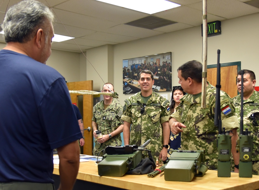 Paraguay Military Leadership tours NAVSCIATTS