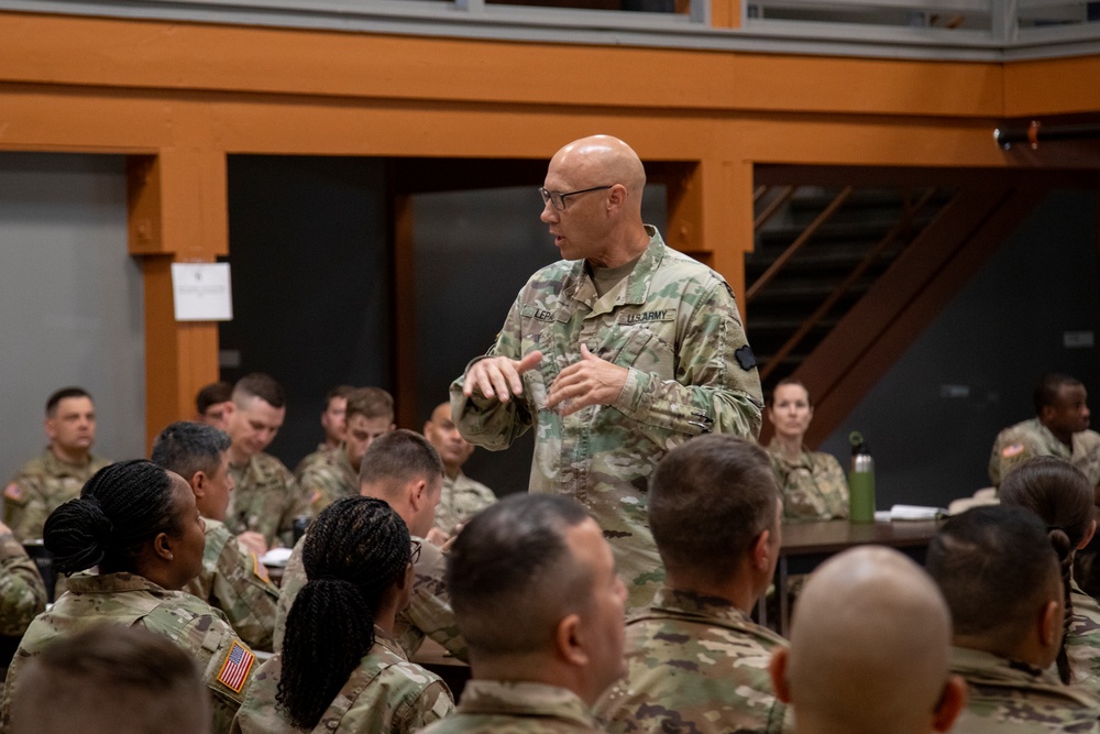 Army Leader Speaks on Exercise