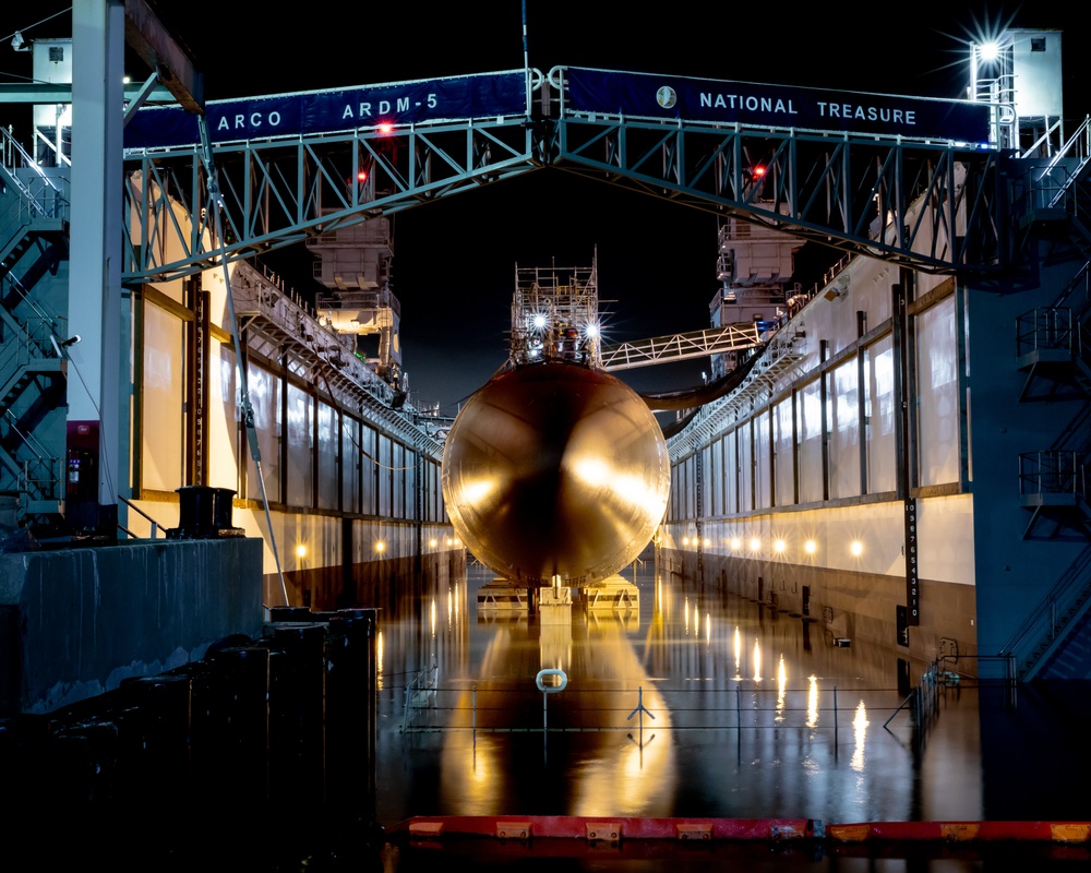 USS Scranton Undocks From ARCO