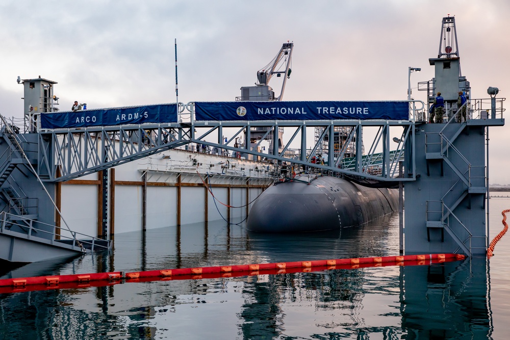 USS Scranton Undocks From ARCO