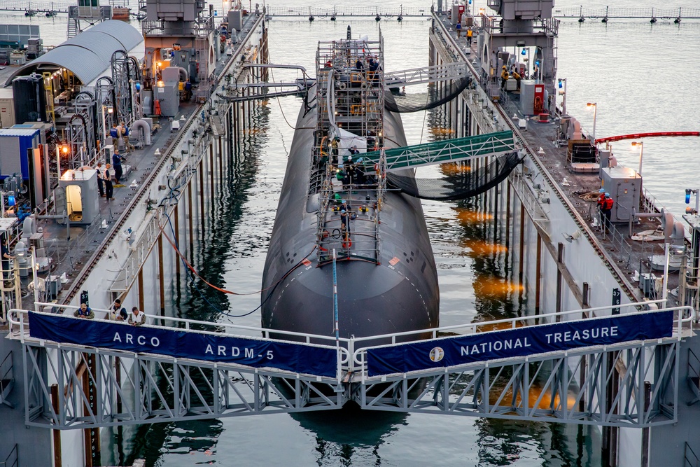 USS Scranton Undocks From ARCO