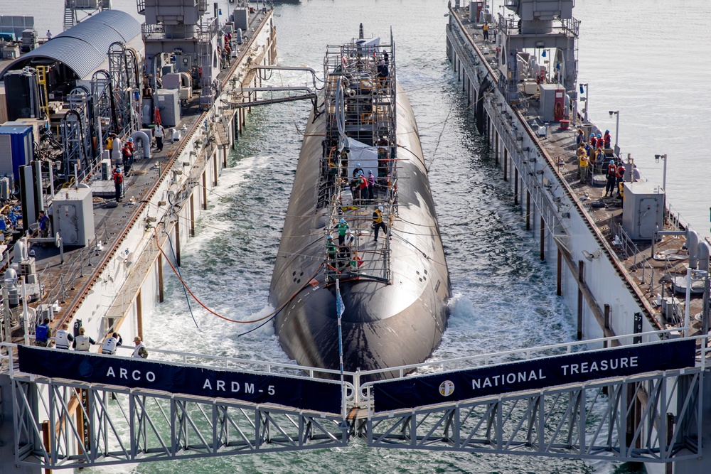 USS Scranton Undocks From ARCO