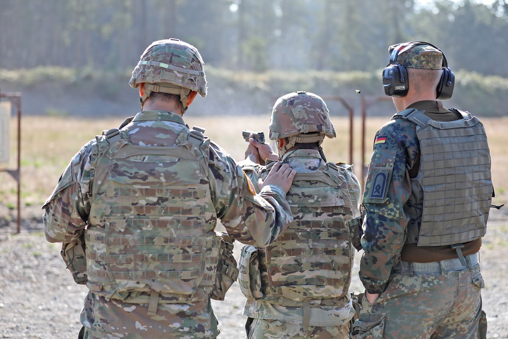 13th CSSB Pistol Range for German Badge