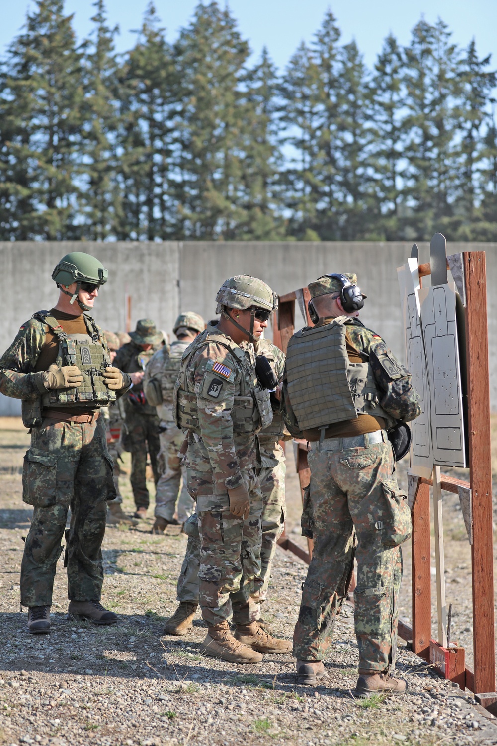 13th CSSB Pistol Range for German Badge